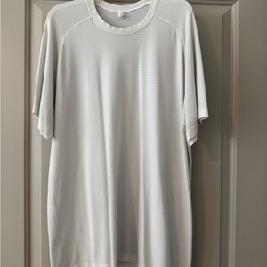 Lululemon Men’s Metal Vent Tech Short Sleeve White Athletic Workout Gym Large